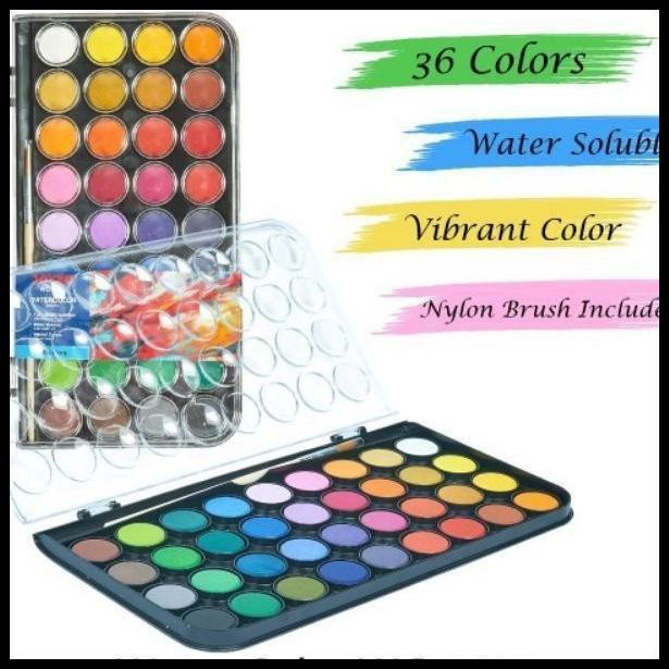 

Best Seller Cat Air Water Color Cake Joyko 36 Warna Wc-3-36 Water Color Pale