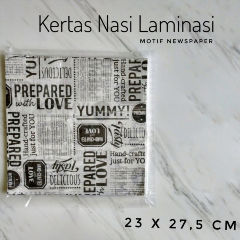 

Kertas Nasi KFC Laminasi Motif 23x27,5 Cm / Kertas Nasi Printing