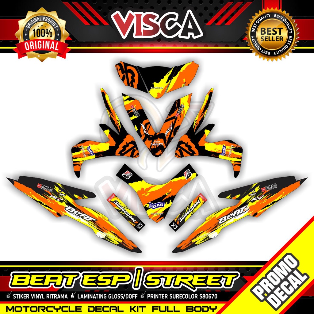 Decal Beat Esp Full Body 2016 - 2019 Striping Beat Esp 2019 Stiker Beat New 2019 Striping Beat New 2