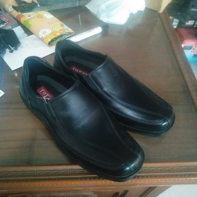 Sepatu Kerja Pria Kantor Pantopel Fantofel Hitam bahan sintetis Pantofel Cowok Dinas Formal Resmi
