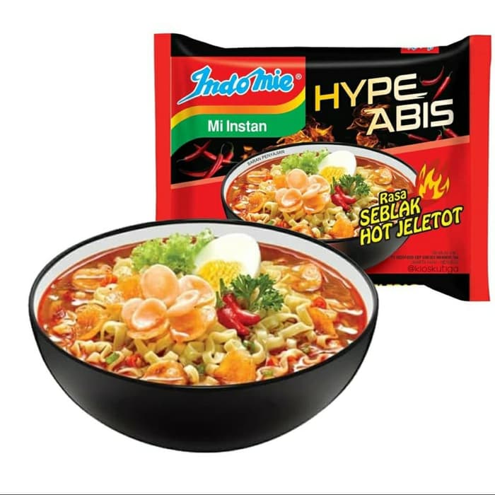 INDOMIE SEBLAK HOT JELETOT HYPEABIS 75G MI INSTAN HALAL