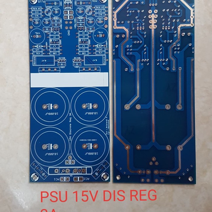 PSU DISCRETE REGULATOR 15V 3A Dauble layer