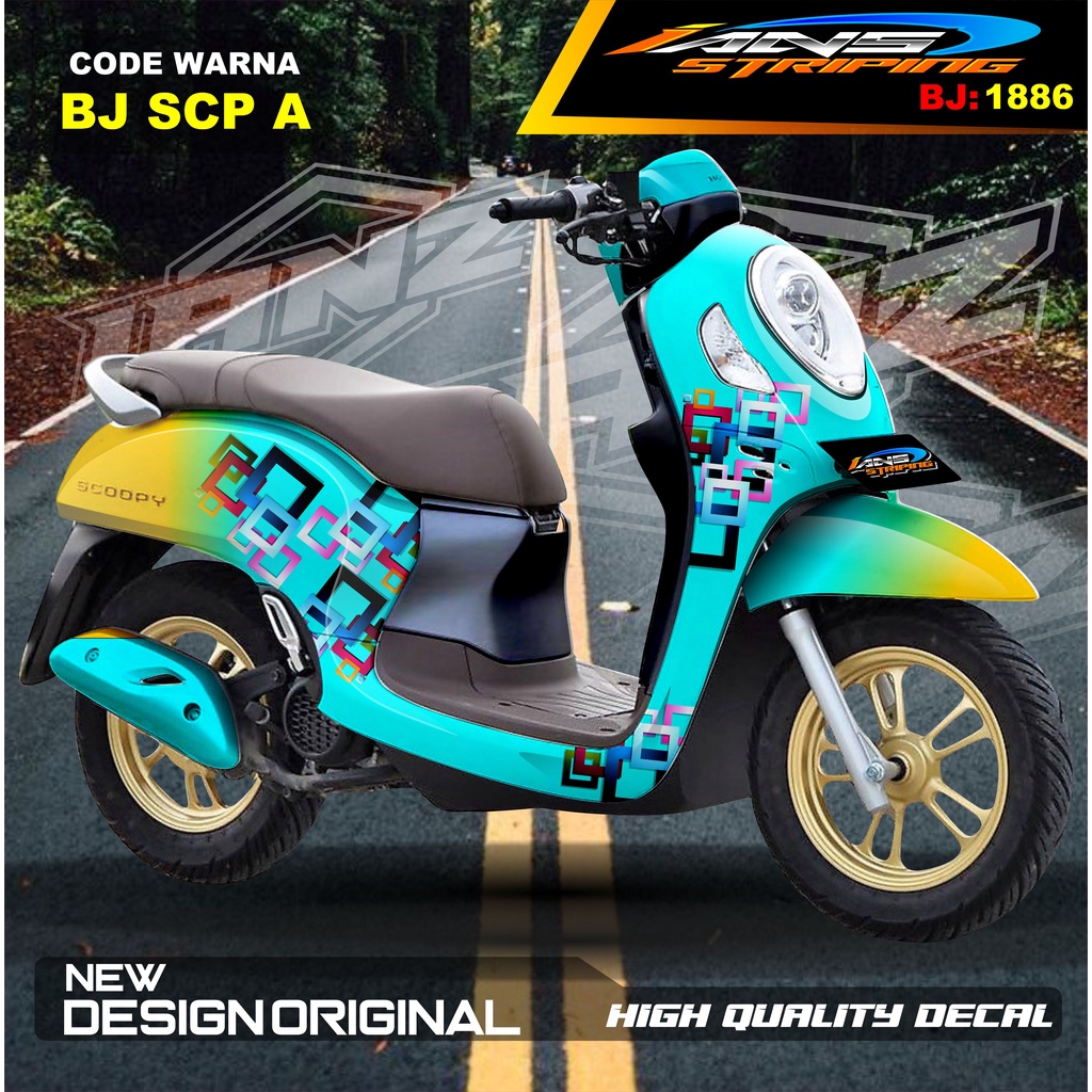 STICKER FULL BODY SCOOPY / STICKER ALL NEW SCOOPY / STIKER FULL BODY SCOOPY TERMURAH / STIKER MOTOR SCOOPY / STIKER MOTOR