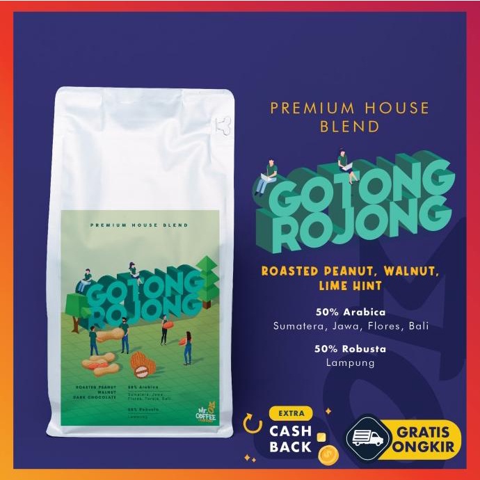 

Kopi Arabika Robusta Gotong Rojong 500g | Signature Blend Mrocoffee -Diskon Besar
