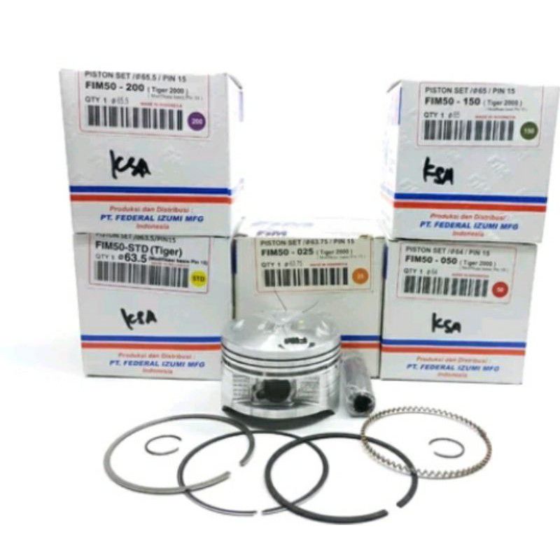 PISTON FIM TIGER os std 50 100 150 200 250 300 63.5 64 64.5 65 65.5 66 66.5