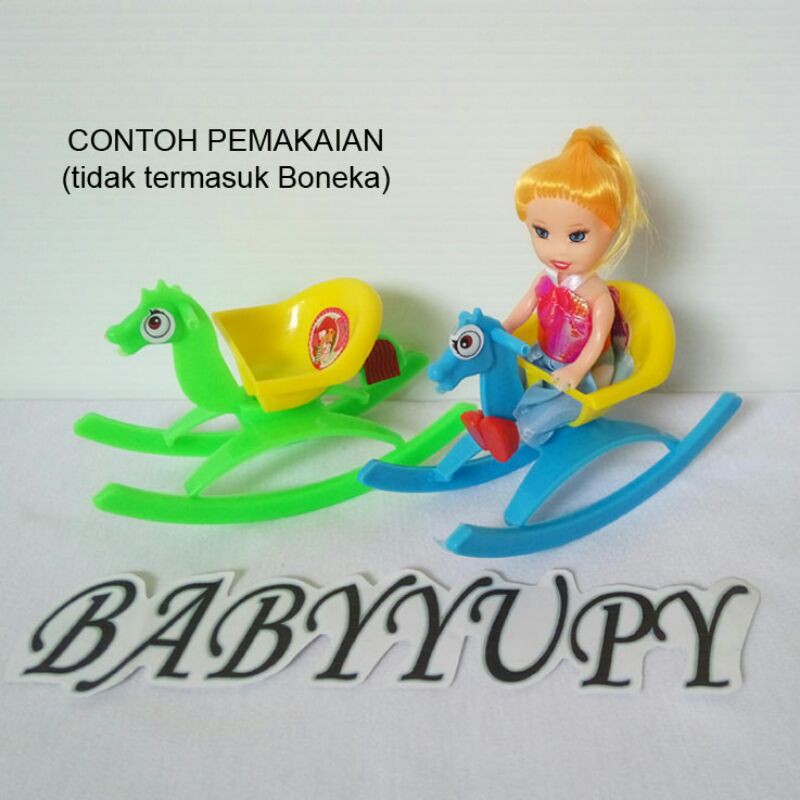 Kuda Goyang Boneka Bayi Kelly Satuan - Mainan Anak Kursi Goyang Murah