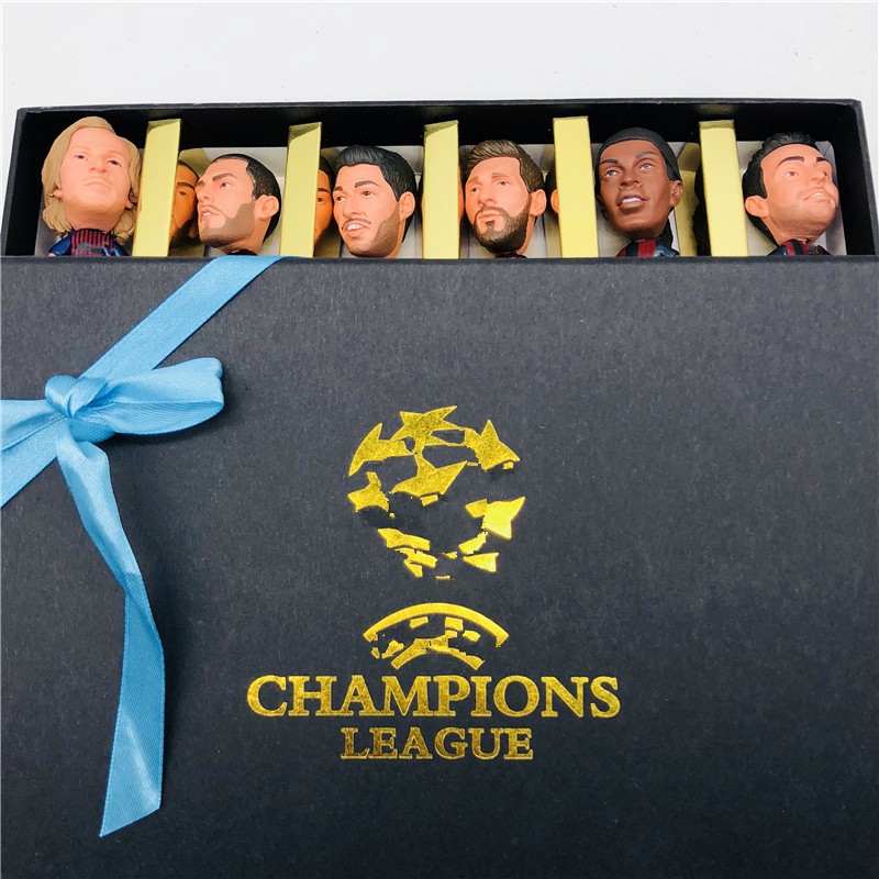 Boneka Lucu 1 Juego de 11 piezas de muñeca de dibujos animados Soccerwe Messi Suarez Vidal