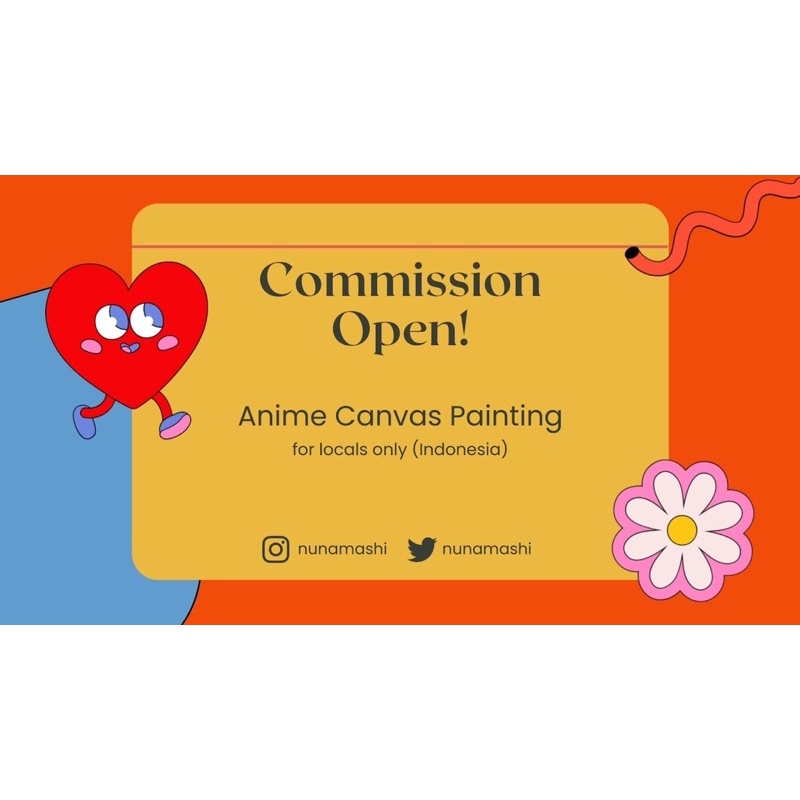 [OPEN PO] CUSTOM ANIME PAINTING ON CANVAS / LUKISAN ANIME CUSTOM KANVAS