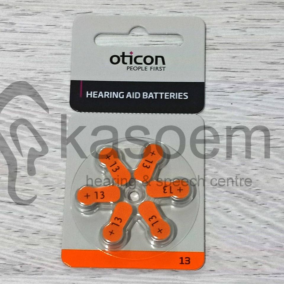 ♘ ORIGINAL Oticon Type 13 ( Baterai Alat Bantu Dengar ) ➨