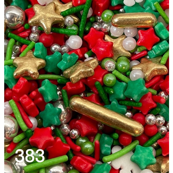 

Sprinkles Mix Pearls Christmas - Hiasan Kue Xmas 100gram