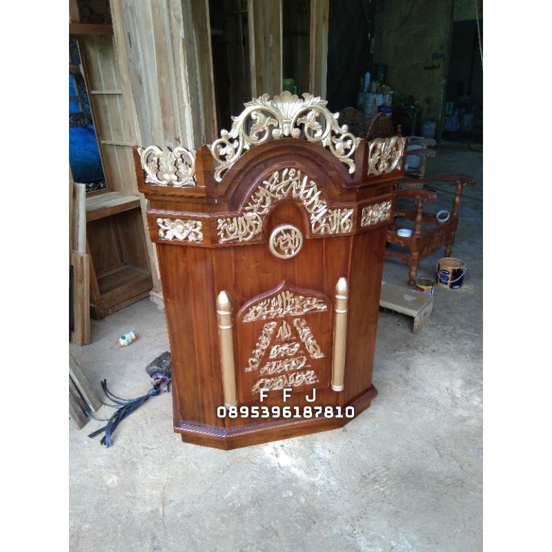 mimbar masjid minimalis mimbar masjid ukir podium mimbar musholla