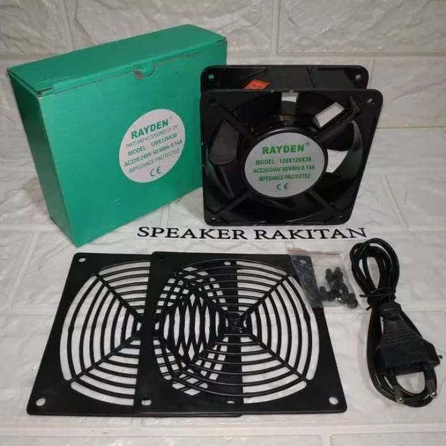Fan RAYDEN AC 220V/240V 120x120x38mm