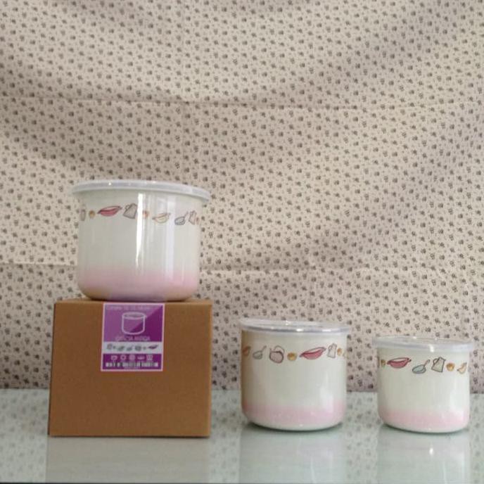 Chefina Antiqa Gracia Canester (Toples) Set 10 Cm, 12 Cm, 14 Cm