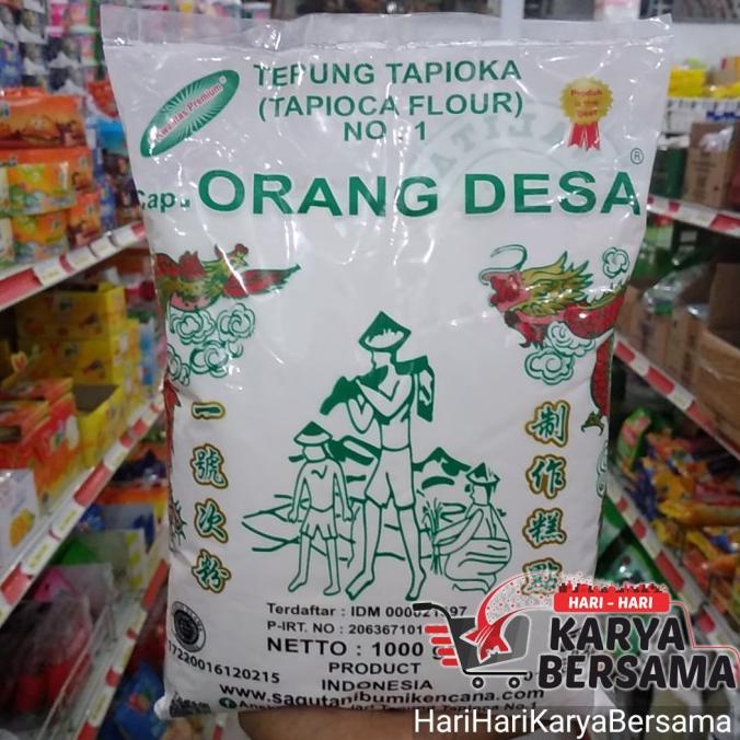 

SAGU TANI CAP ORANG DESA BUMI KENCANA TEPUNG TAPIOKA 1000GR