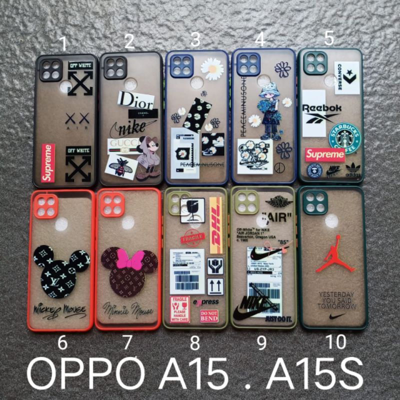 Case gambar Oppo A15 2020 . A15S motif cowok ( 5 motif ) soft softcase softshell silikon cover casing kesing housing