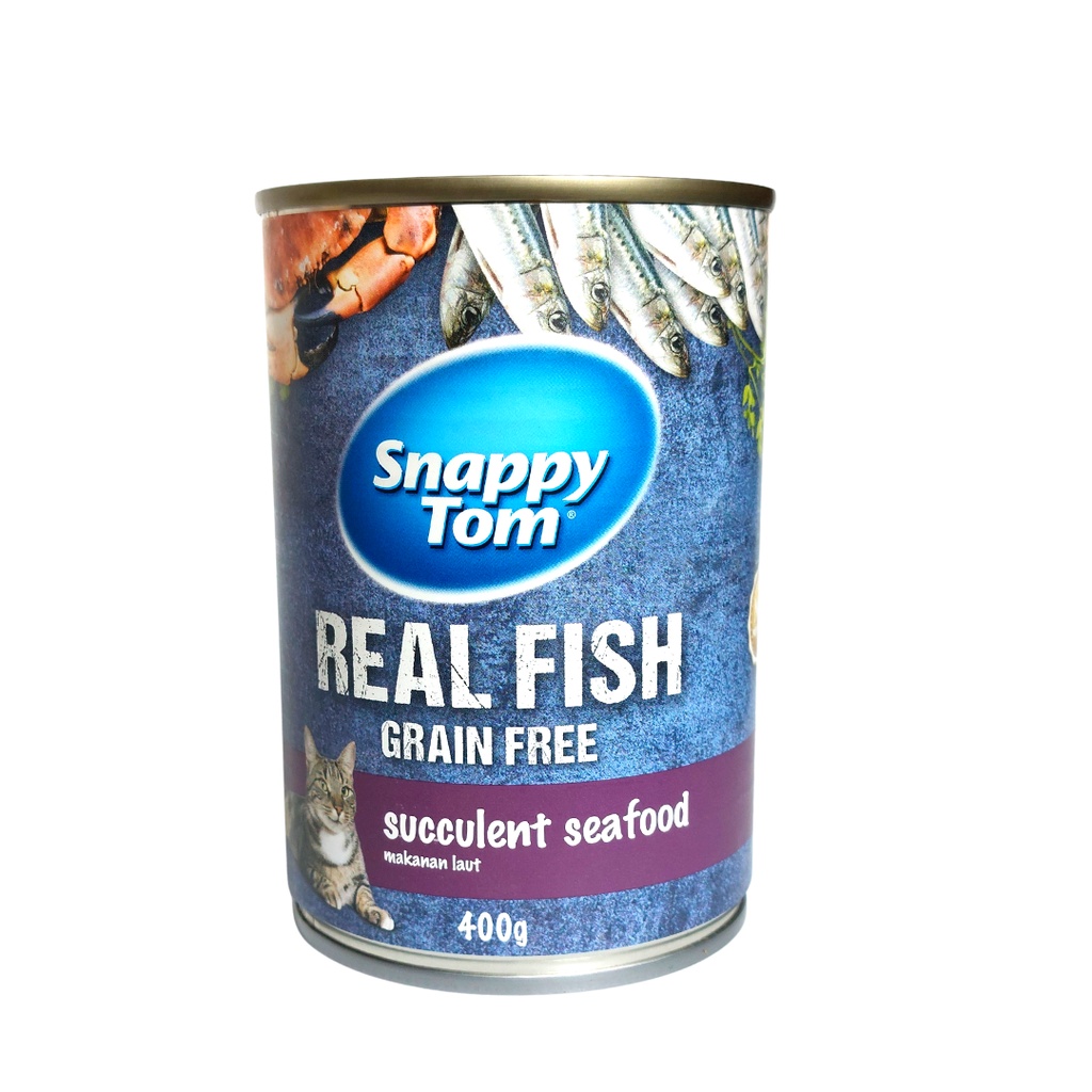 Snappy Tom Makanan Kucing / Kaleng 400 gram / Wet Food