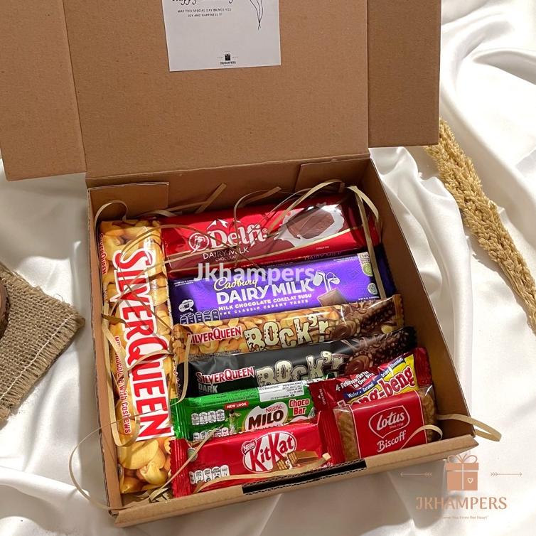 

Ready Stock Hampers Valentine Cokelat Simpel Kado Ulang Tahun Cowok Cewek Gift Box Valentine Jkhampers /ZQ7PI Diskon Promo