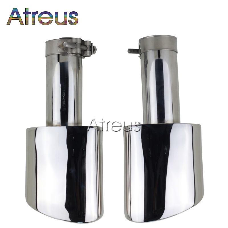 1 Set Pipa Knalpot Bahan Stainless Steel 304 Untuk Mercedes W204 BENZ C-Class