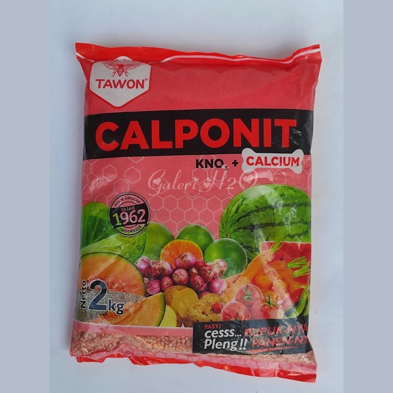 Pupuk Calponit 2 kg / Pupuk KNO3 plus Kalsium Cap Tawon / Pupuk KNO3 Merah