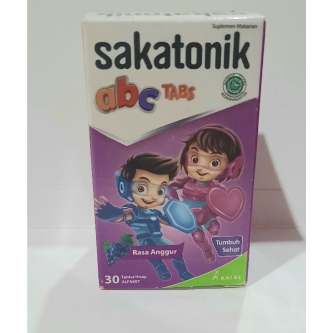 sakatonik ABC multivitamin anak rasa strawberry dan anggur isi 30 tablet hisap