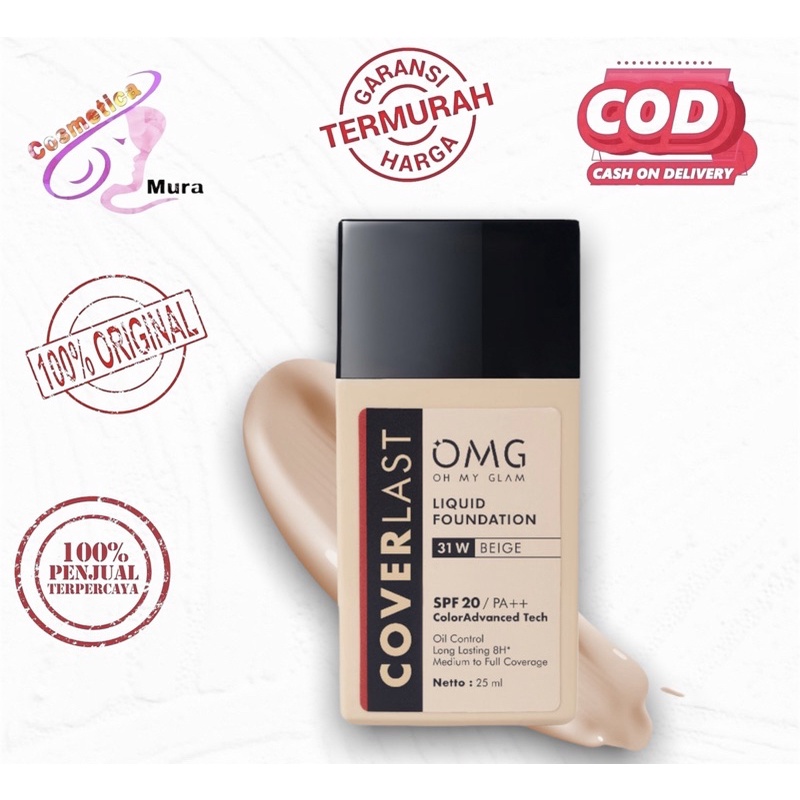 (ck,ax) OMG FOUNDATION LIQUID - OH MY GLAM COVERLAST LIQUID FOUNDATION