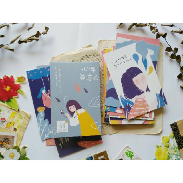 

Kartupos kartu pos girl life 30pcs postcard post card set kartupos hiasan dinding wall decor