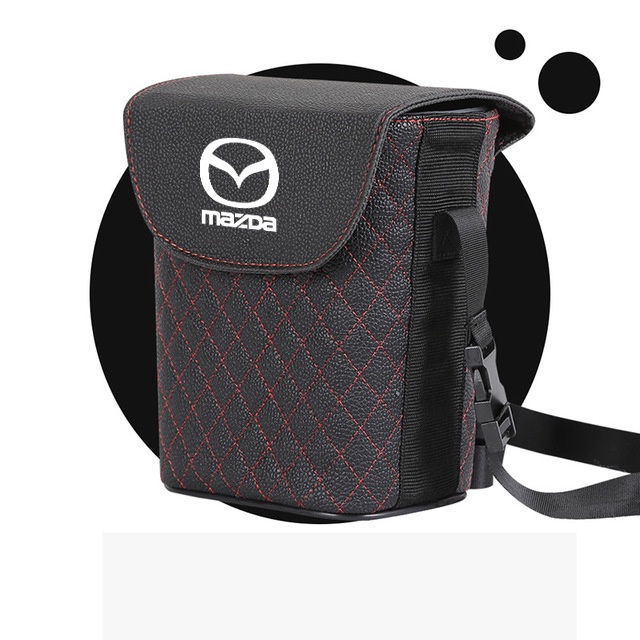 (G-CLUB) Tempat Sampah Bahan Kulit Tahan Air Untuk Mobil Mazda