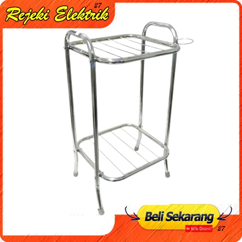 Paket Hemat Dispenser Sanex + Rak 2 Susun Stainless Steel bahan kokoh - Paket rak dan Dispenser