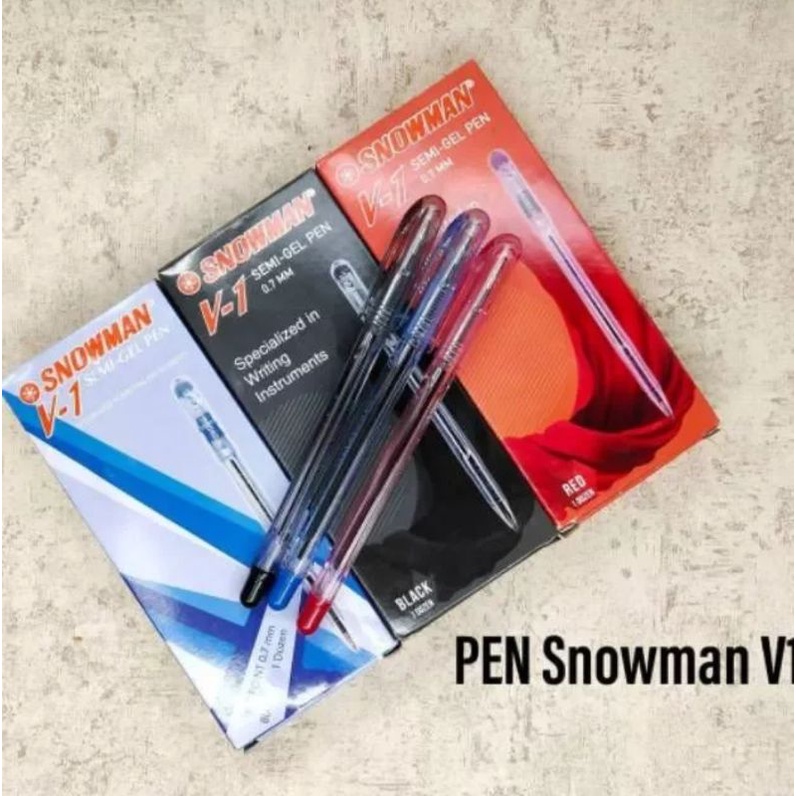 

(130gr) 1pak pen polpen snowman v1