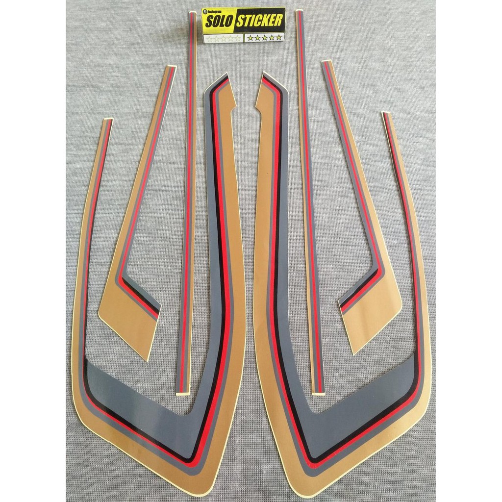Aksesoris Striping Sticker Lis Motor Honda Gl Pro Platina 1983 -1