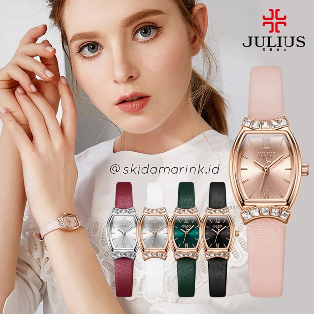 Julius JA-1136 / JA1136 ORIGINAL Jam Tangan Wanita Korea Cantik dan Stylish Kristal Elegan