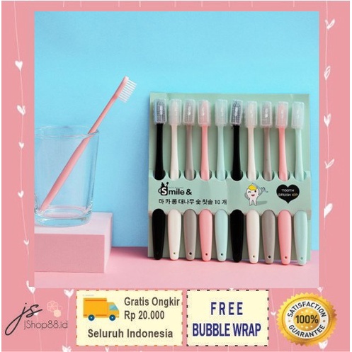 10 IN 1 SIKAT GIGI JAPAN DESAIN / TOOTH BRUSH UNTUK DEWASA