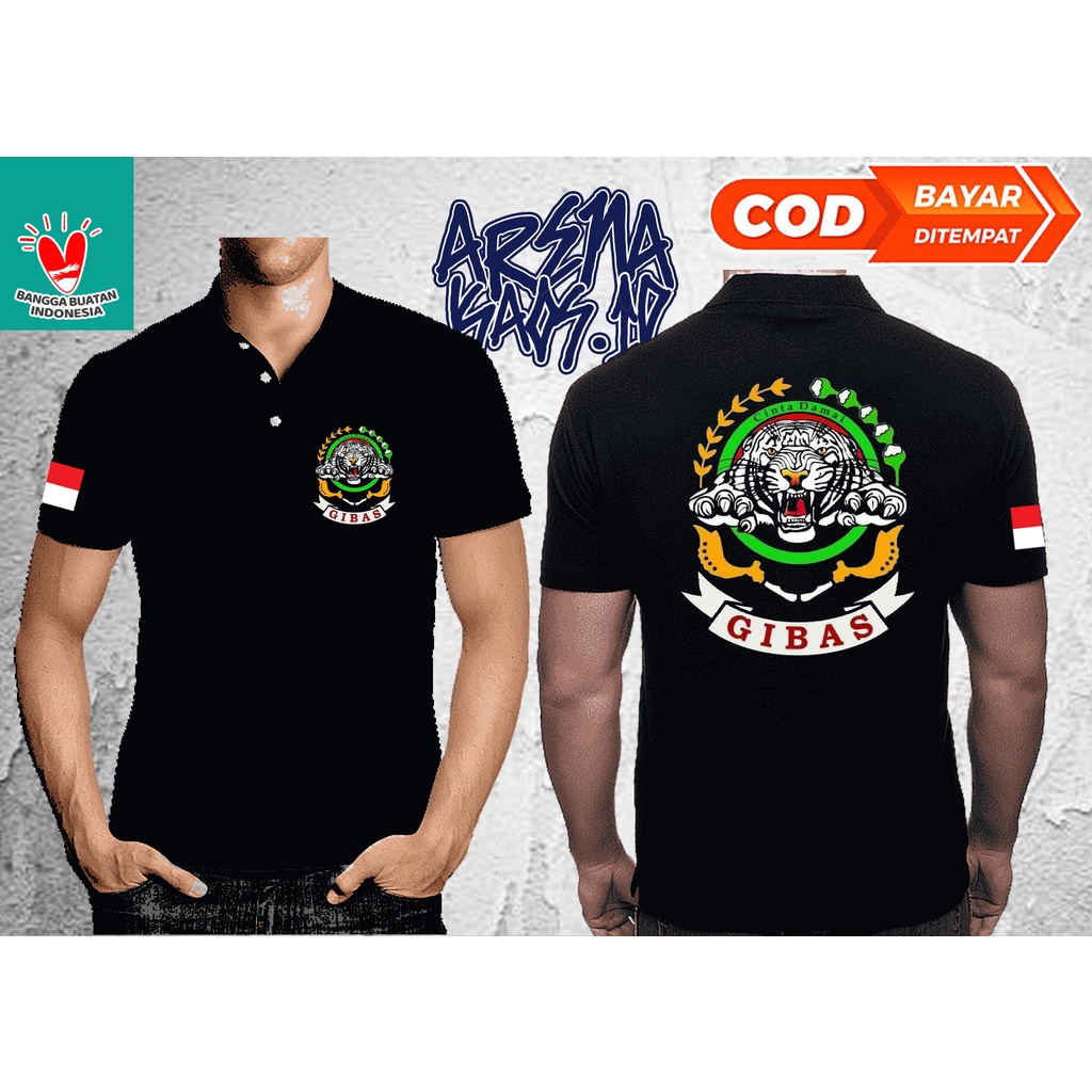 KAOS KERAH POLO GIBAS CINTA DAMAI