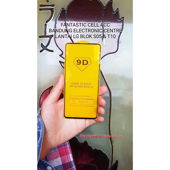 Tempered Glass Full Lem Temper Glass Anti Gores Xiaomi Mi Note 10 Lite