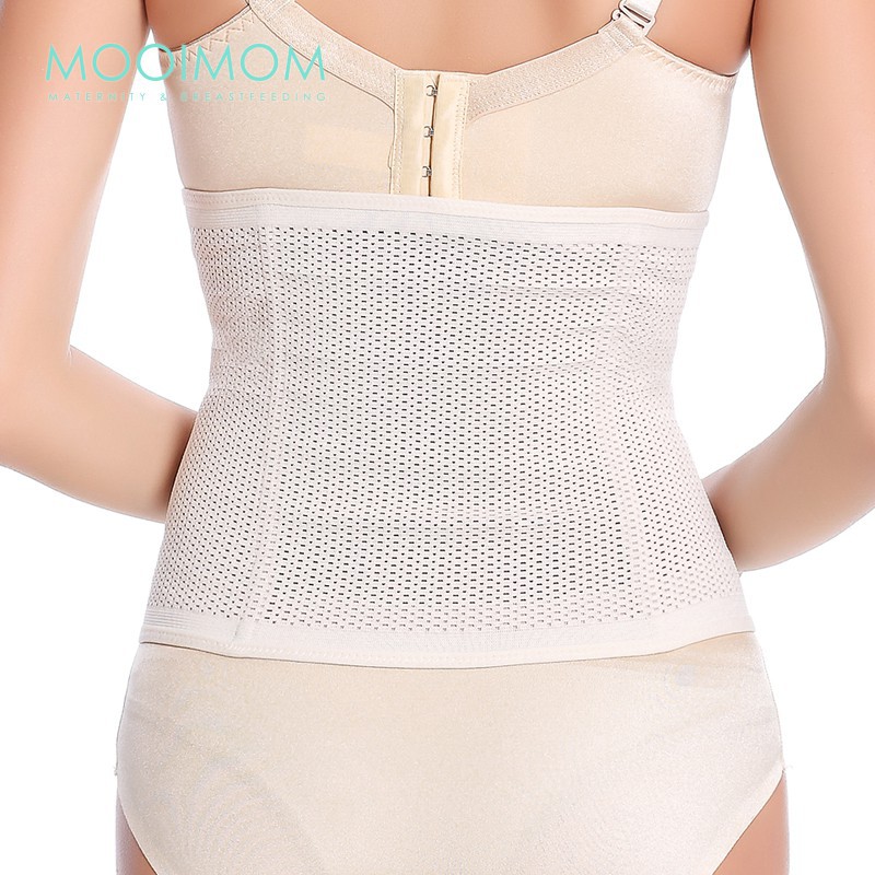 Mooimom Ultra-Long Corset Belt  Korset Pelangsing Pasca Melahirkan - Breathable Nude