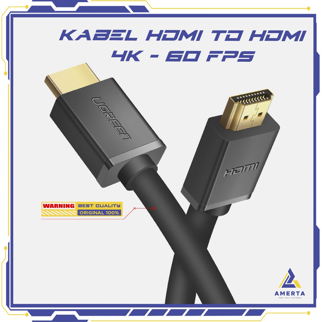 UGREEN Kabel HDMI ke HDMI 2.0 4K 60 FPS 2 Meter