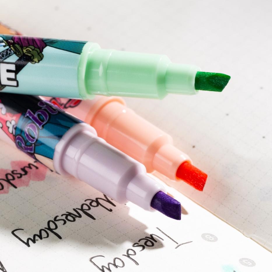 

✪BIG ⚡ALE✪ Deli One Piece School Highlighter / Penanda Warna Double Dual Tip 6 Warna One Piece Warna Cerah CU352 produck terbaik
