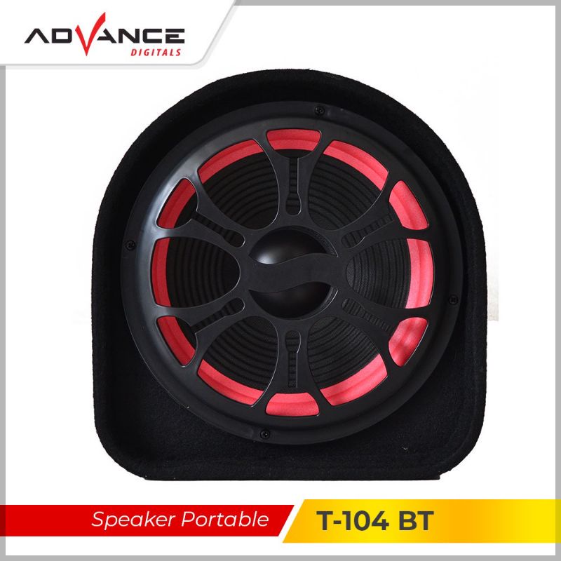 Advance Subwoofer Bass Speaker Bluetooth T104BT Remote 10&quot;