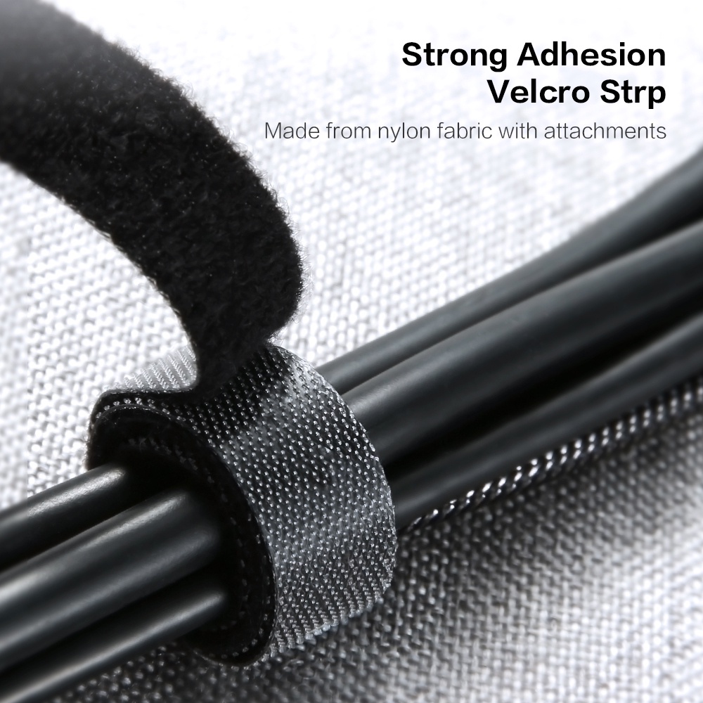 Nylon Velcro Pengikat Kabel Organizer Perekat Kabel Cord Holder Duzon