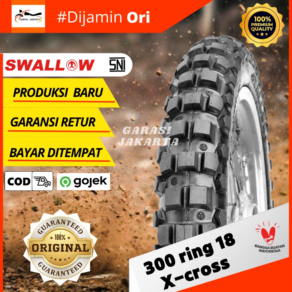 Ban cross trail ring 18 300 ban luar motor ring 18 300 ban swallow tahu ring 18 300 klx crf