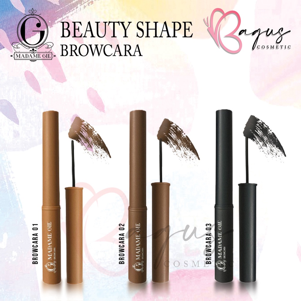 ⭐BAGUS⭐ MADAME GIE BEAUTY SHAPE BROWCARA | Mascara Alis