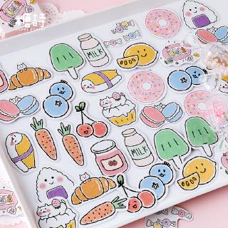 45pcs snack  pocket LUCU  sticker Stiker  untuk Diary 