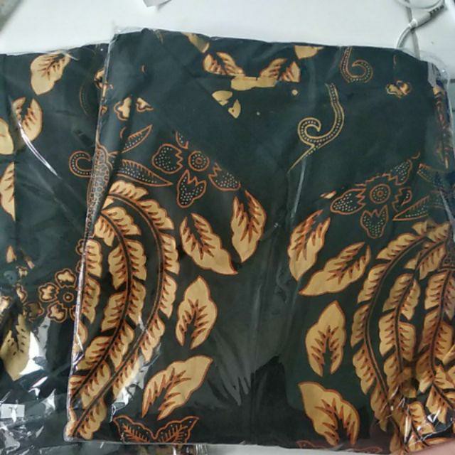 Batik Couple Keluarga Sania Ruffle Ori Ndoro Jowi Dnt Motif Rantai Sogan