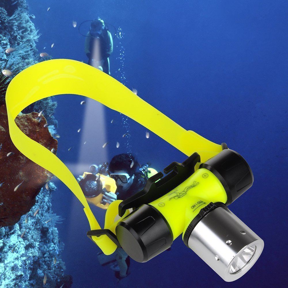 Senter Kepala Selam LED / Headlamp Diving Waterproof 109 Super Terang 3 MODE