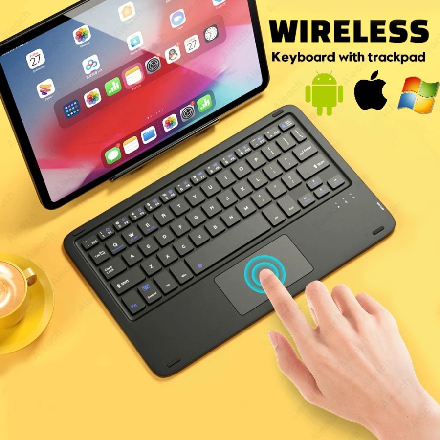 Keyboard Trackpad Wireless Touchpad Bluetooth Universal For IOS Windows Android