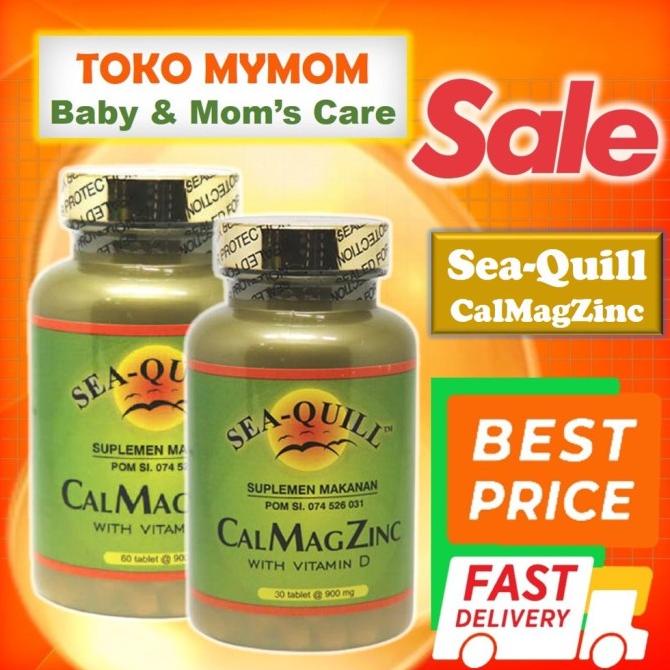 [BPOM] Sea-Quill CalMagZinc 60 Tab / Sea Quill Cal Mag Zinc / Seaquill - CalMagZinc 60s Lc