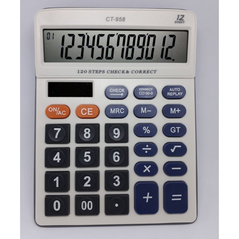 

KALKULATOR DAGANG CT 958 CT-958 KALKULATOR 12 DIGIT CITIZEN