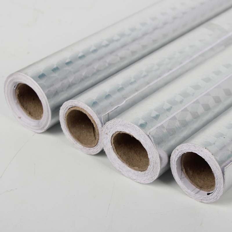 1pc Creative Waterproof Oliproof Adhesive Aluminum Foil Wall Stickers for Kitchen Decoration Home Improvement