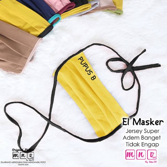 EL MASKER ORIGINAL RAQUMI HIJAB | RAQUMI MAKASSAR | Masker Jersey | Masker Premium | Masker Tali