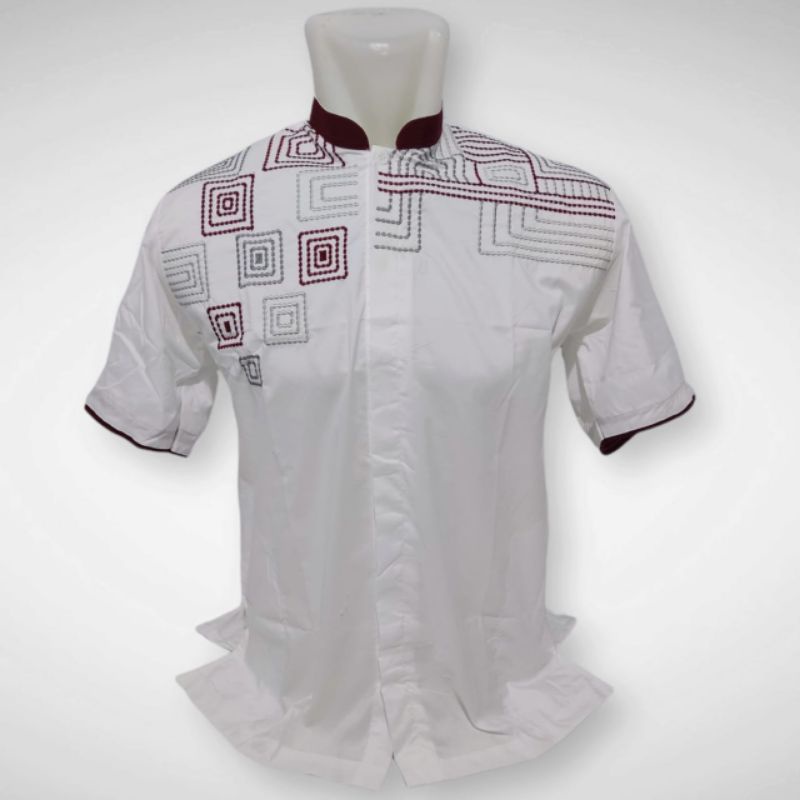 baju koko abdillah baju muslim baju koko lengan pendek